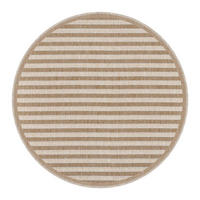 OUTDOOR-TEPPICH 102 Braun Wetterfest 200 cm Rund - Braun, Textil (200/200cm) - carpet city