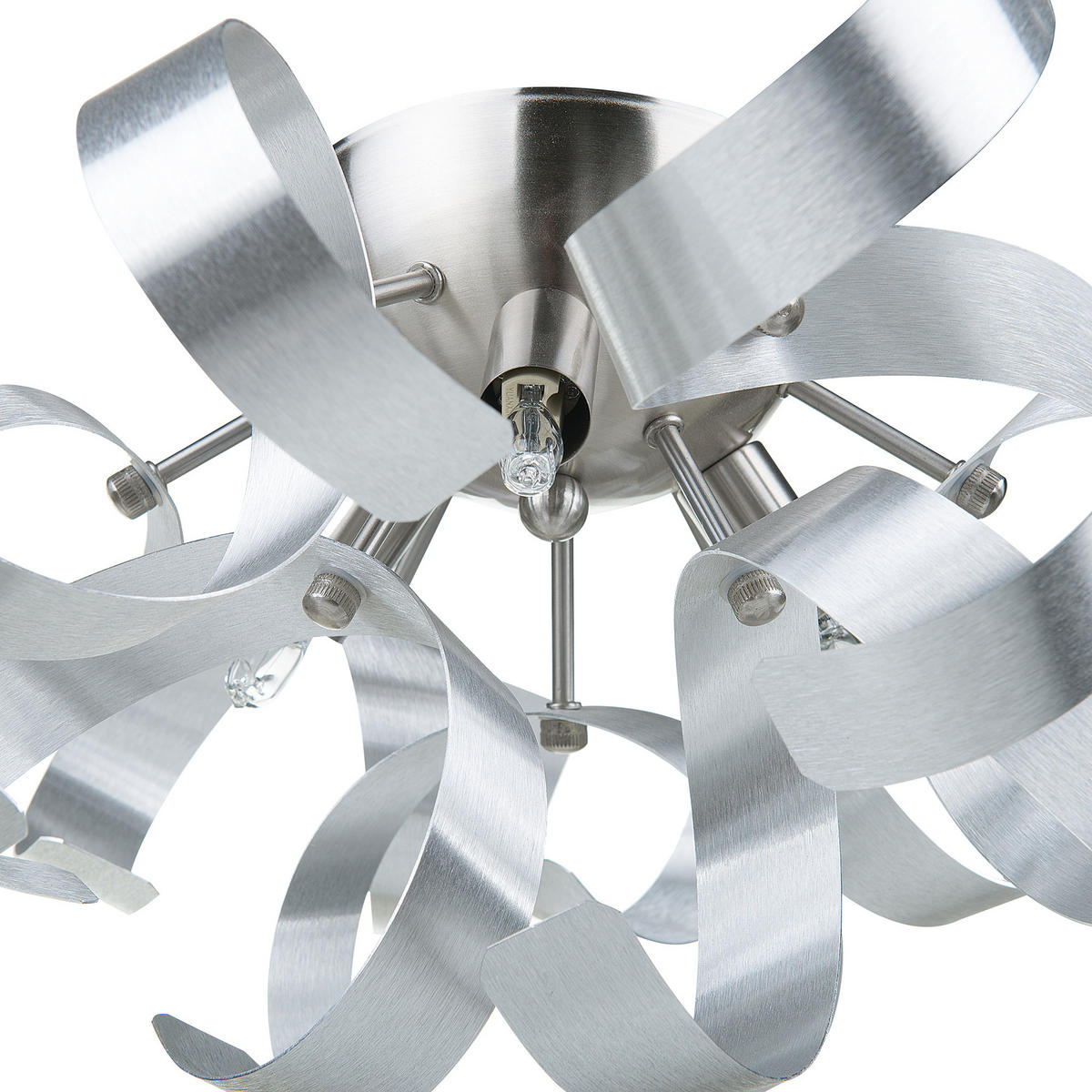 WANDLEUCHTE Icana 38/38/19 cm - Silberfarben, Metall (38/19/38cm) - Beliani