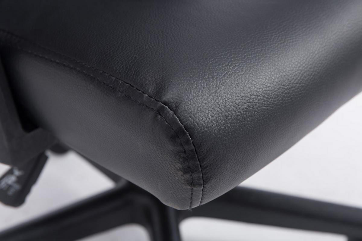 BÜROSTUHL Funny, Kunstleder Schwarz/Schwarz - Schwarz, Kunststoff/Textil (56/93/59cm) - TPFLiving
