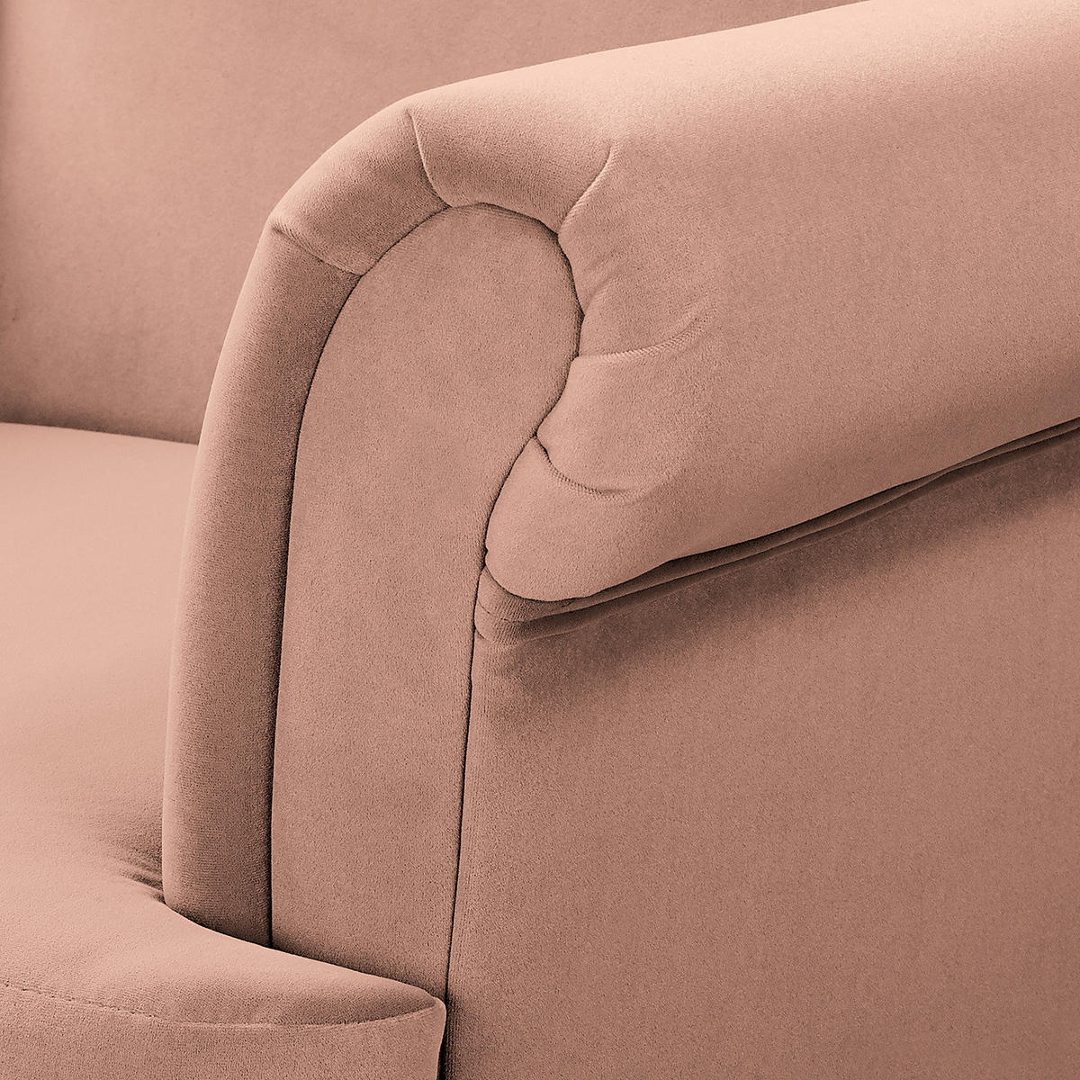 OHRENSESSEL - Dunkelbraun/Rosa, Textil (85/101/89cm) - home24