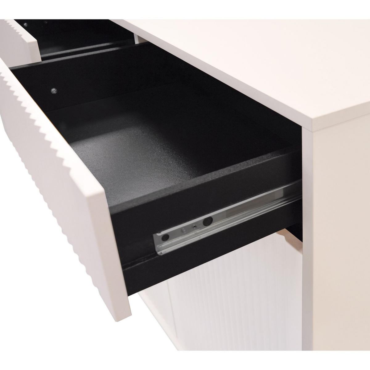 SIDEBOARD Osaka Sandbeige 100 cm - Beige/Schwarz, Holzwerkstoff/Metall (100.2/100/40cm) - Selsey