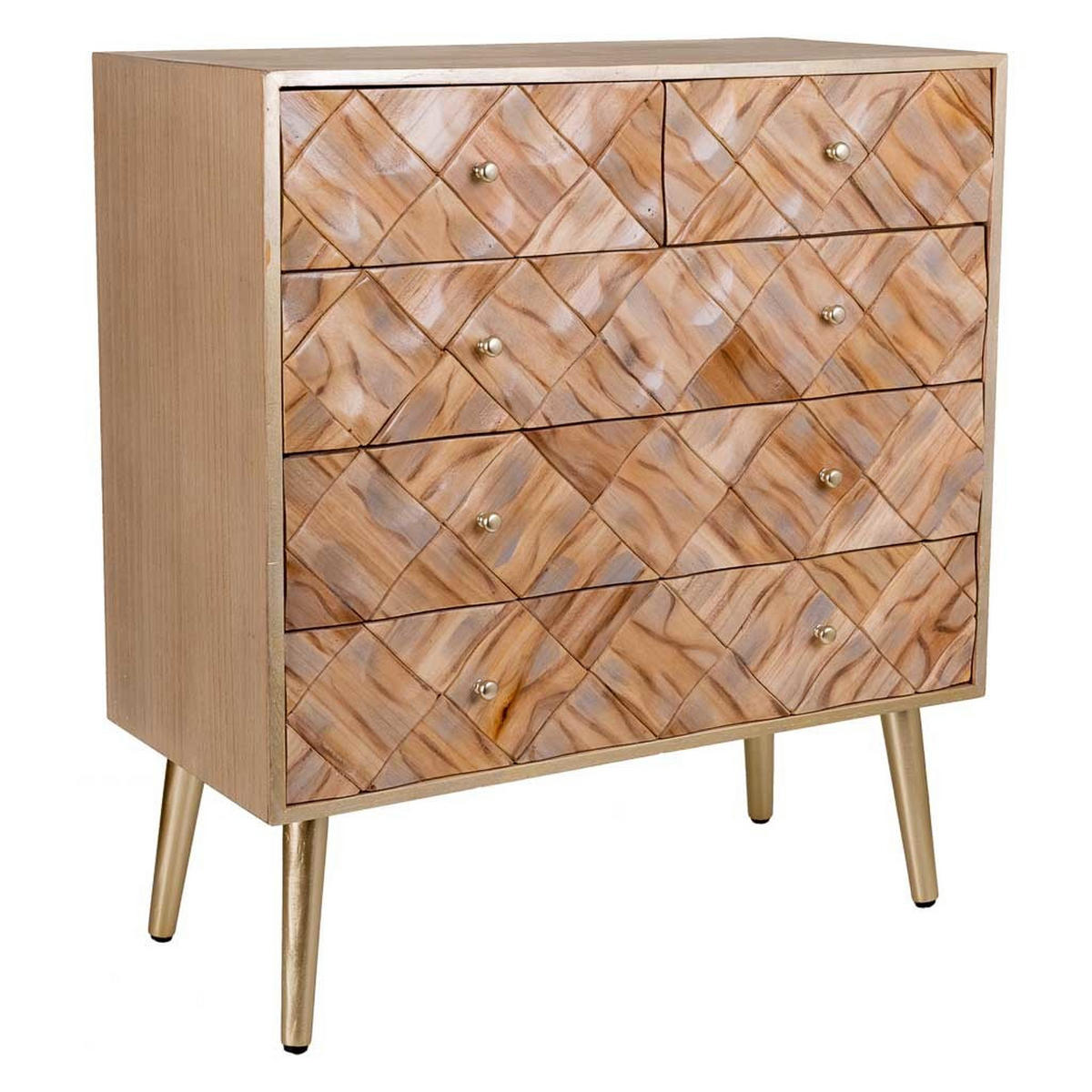 KOMMODE 73x35x79 cm - Braun, Holz (72.5/79/35cm) - Wanderlust