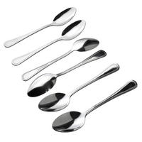 SOUPLÖFFEL Chamomile 6-tlg silberfarben 2/2/19cm Edelstahl - Silberfarben, Metall - Mondex