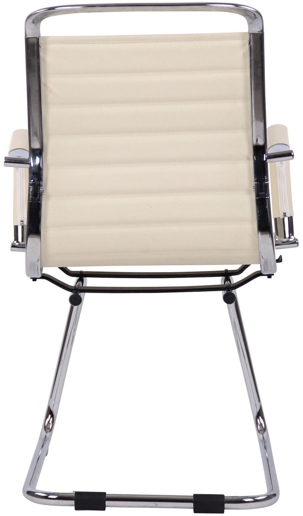 SCHWINGSTUHL Lederlook creme - Chromfarben/Creme, Textil/Metall (57/96/60cm) - CLP