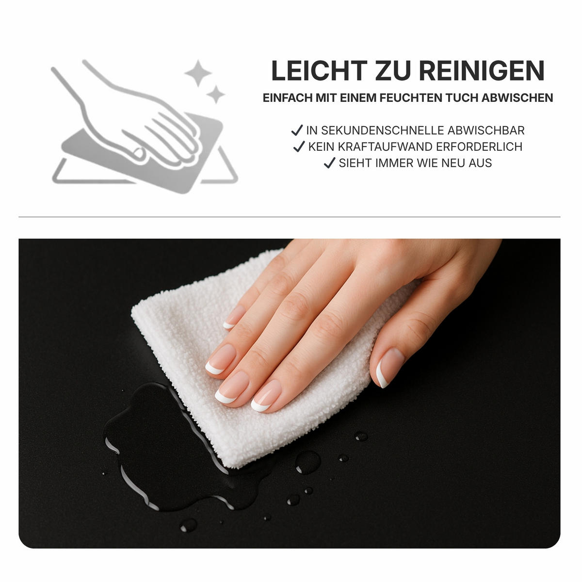 ESSTISCH Ausziehbar von 120 bis 160 cm in Schwarz - Schwarz, Holzwerkstoff (80/160/75cm) - Home Collective