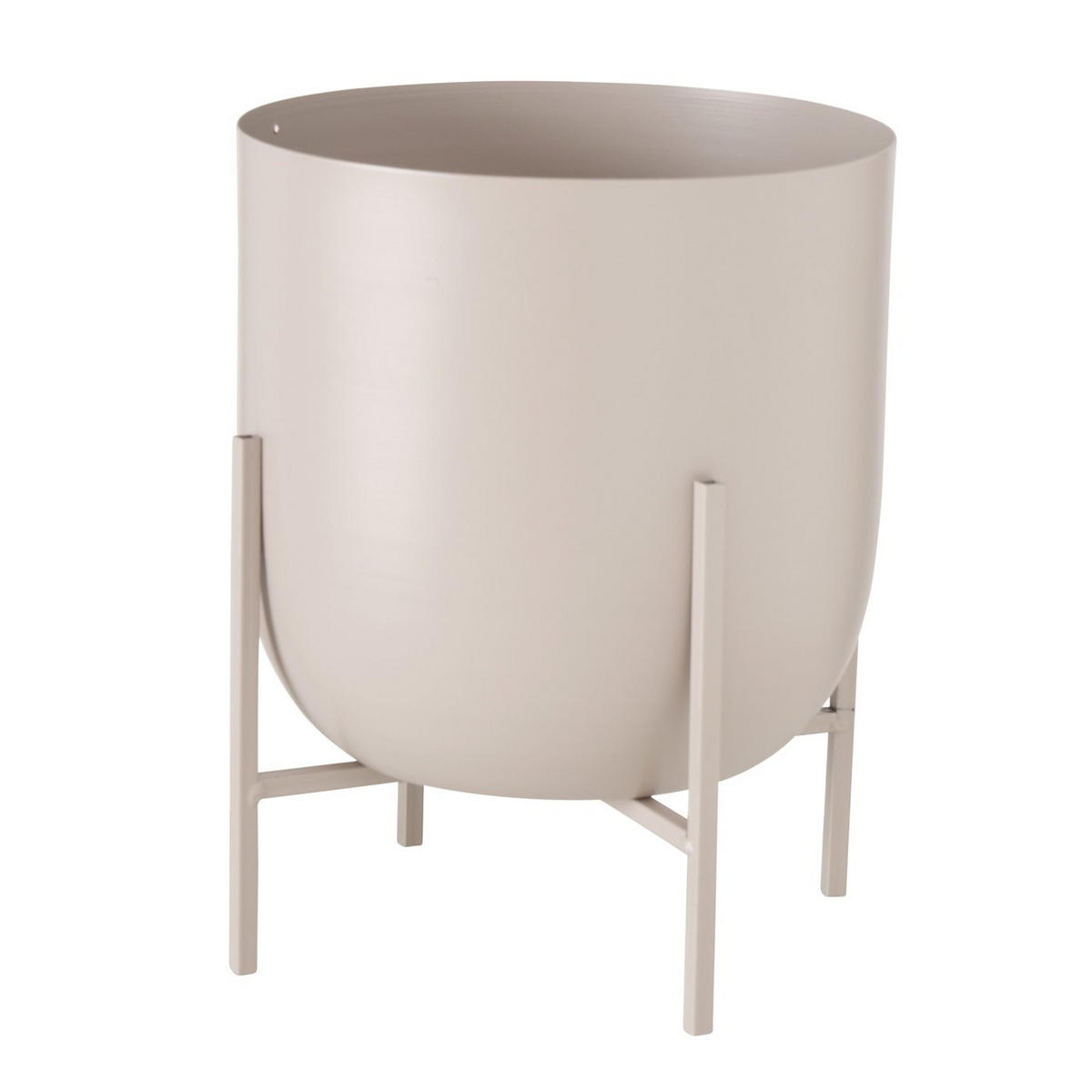 BLUMENTOPF Metall Kilana 2er-Set - Beige, Metall (19/23cm) - Boltze Home