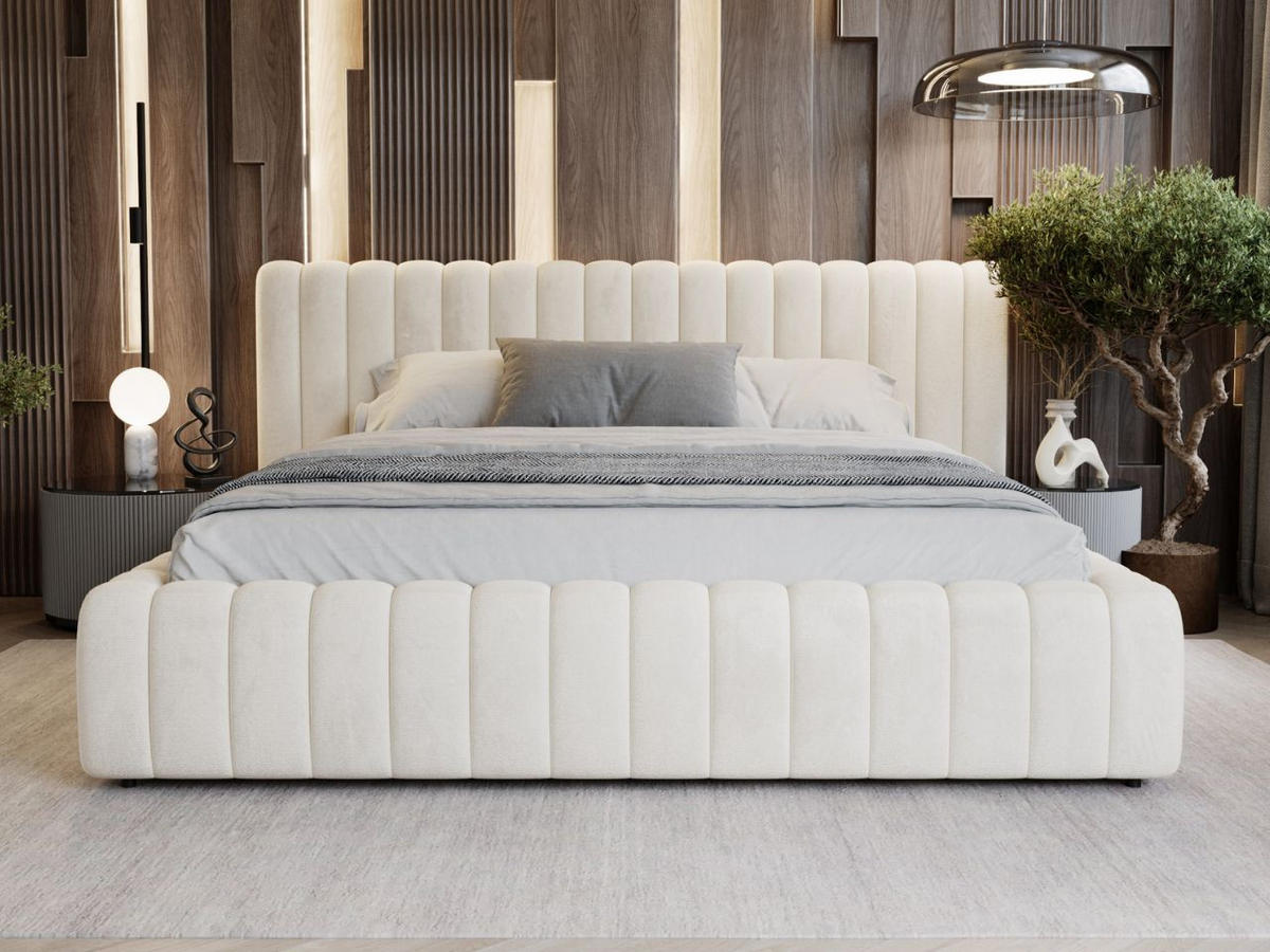 POLSTERBETT Bliss 160x200 Beige - Beige, Textil (160/200cm) - Graingold