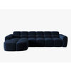 ECKSOFA links Lisa aus Samt königsblau 4 Sitzplätze - Dunkelblau, Textil (170/310cm) - Micadoni