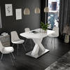 ESSTISCH Chinto Weiß 120 x 80 cm ausziehbar - Weiß, Holzwerkstoff (80/120/76cm) - Vicco