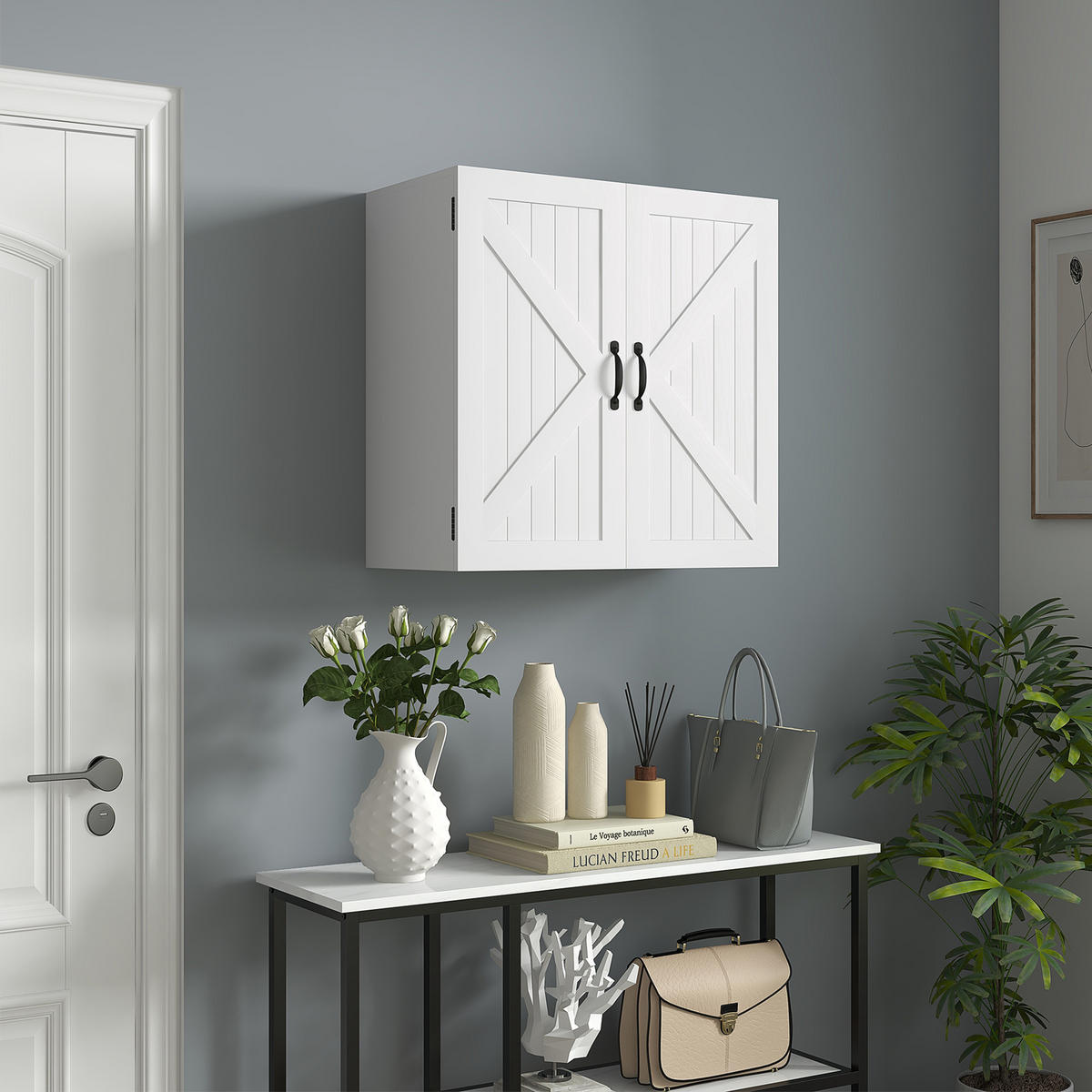 HÄNGESCHRANK Weiß 1 Stück - Weiß, Kunststoff (60/60/30cm) - GiPP