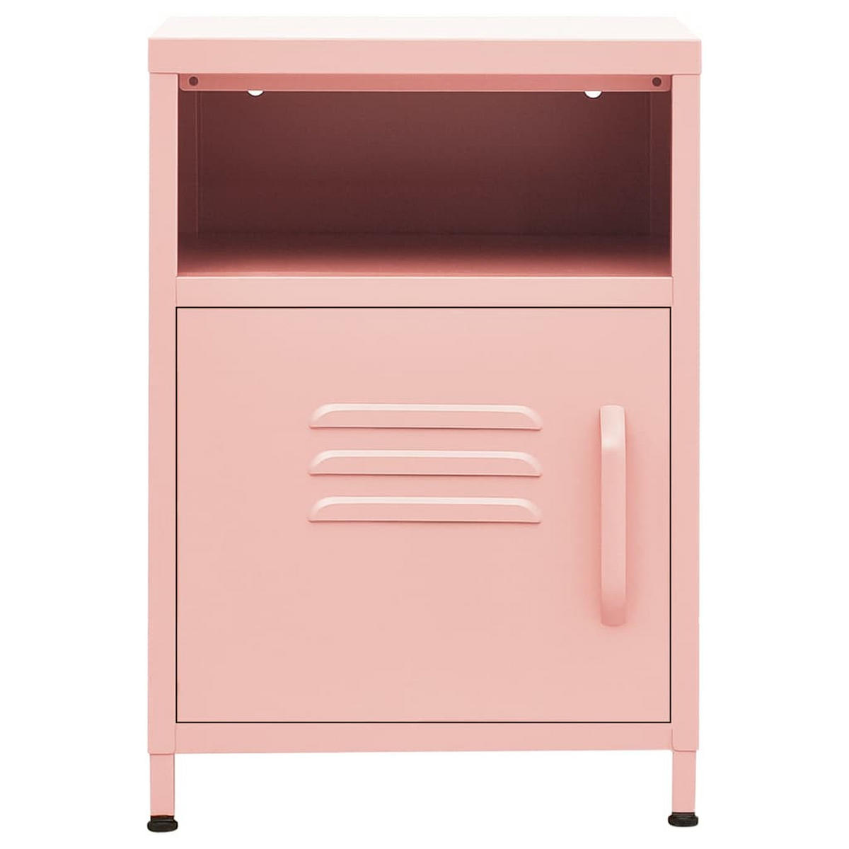 NACHTTISCH Rosa 35/35/51 Cm Stahl - Rosa, Metall (35/51/35cm) - vidaXL