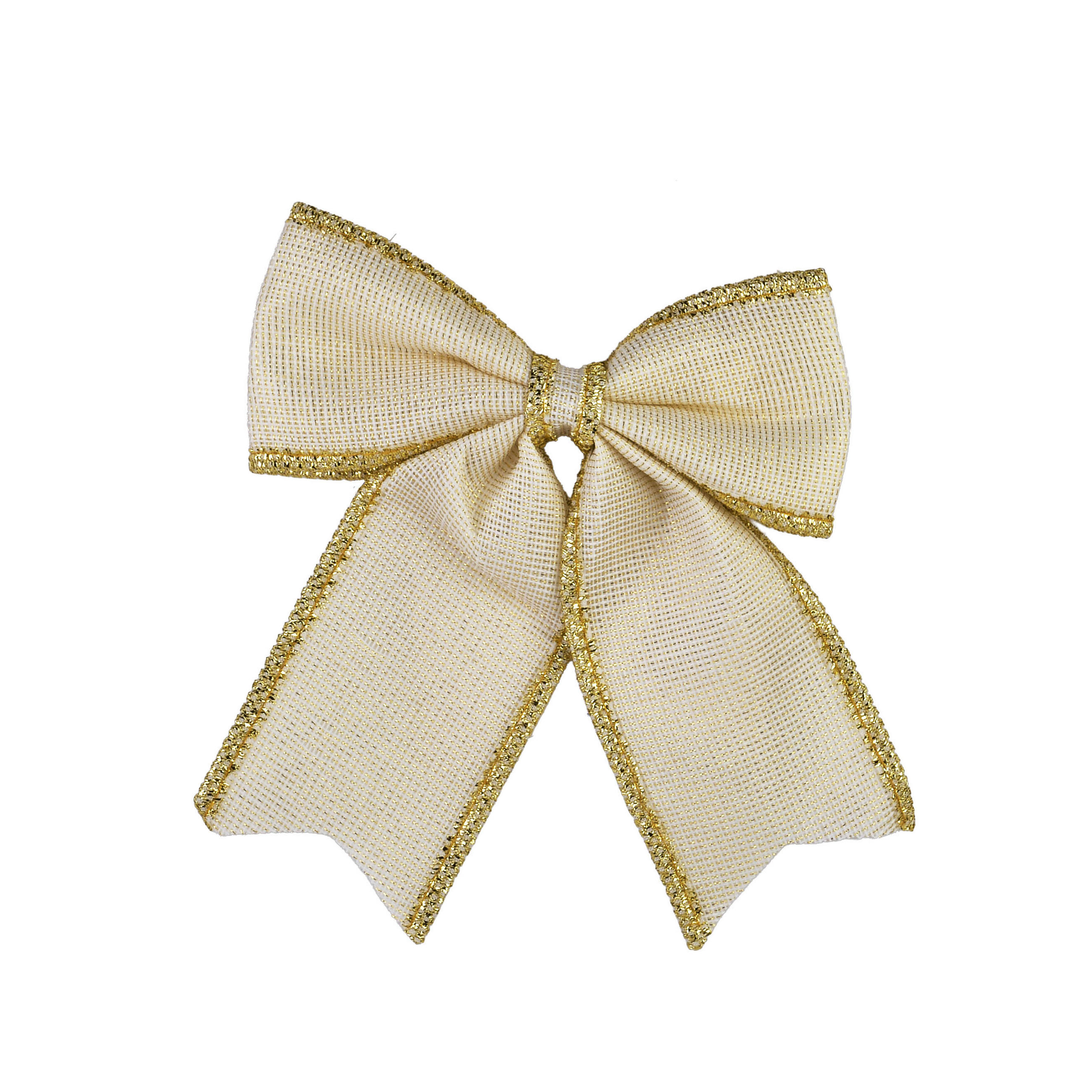 SCHLEIFE Santa Lila Beige 18x18x20 cm Kunststoff - Beige, Kunststoff (18/20/18cm) - Mondex