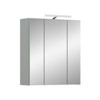 SPIEGELSCHRANK inkl. Beleuchtung STAR (B/H/T: ca. 60/68/19 cm) in Eiche hell/Spiegelglas - Eichefarben, Holzwerkstoff (60/68/19cm)