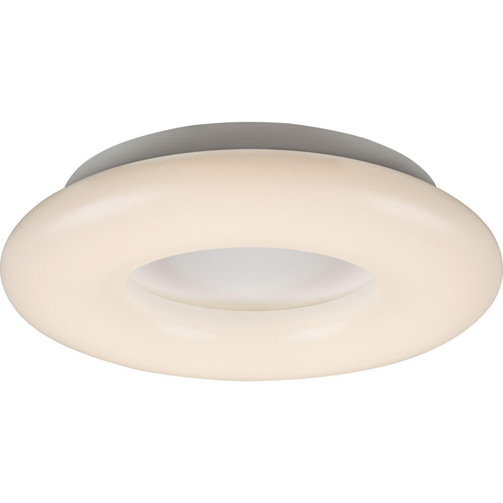 LED DECKENLEUCHTE Opal Weiß - Weiß, Metall (46/46/10cm) - Globo Lighting