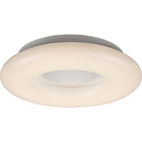LED DECKENLEUCHTE Opal Weiß - Weiß, Metall (46/46/10cm) - Globo Lighting