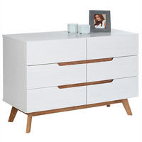 KOMMODE TIBOR - Weiß, Holz (98/77/40cm) - IDIMEX