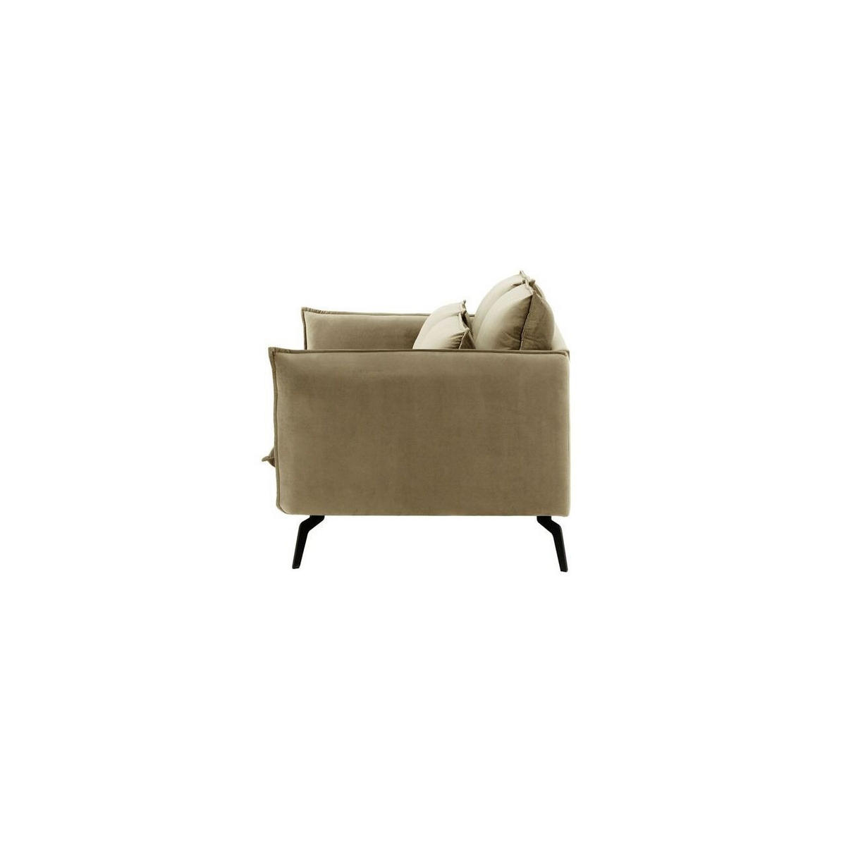 ZWEISITZER-SOFA Layla-Velluto 3 - Beige, Holz/Textil (171/95/98cm)