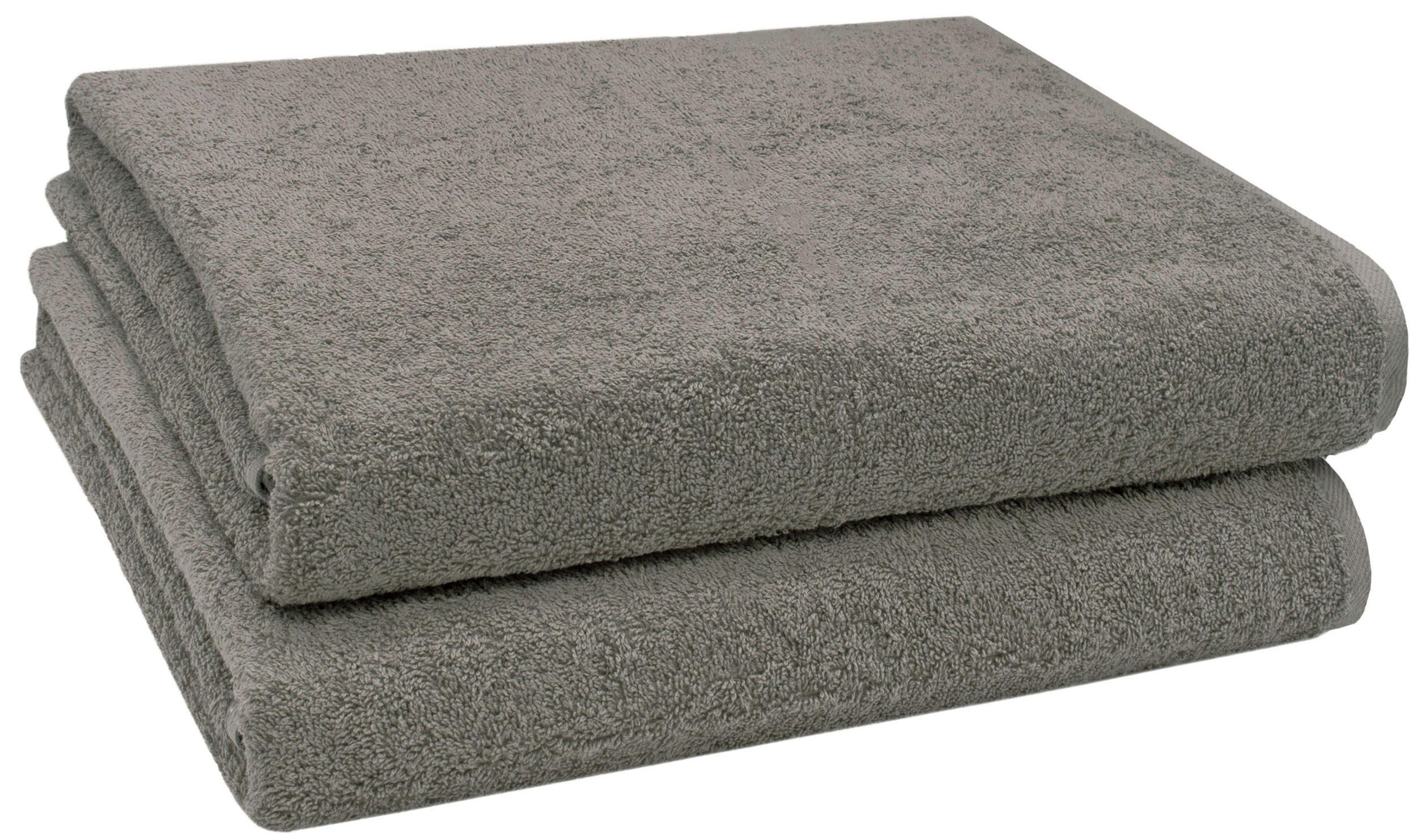 BADETUCH, 2er-Set, 100x150 cm, 100% Baumwolle, Braun - Fango, Textil (100/150cm) - Zollner
