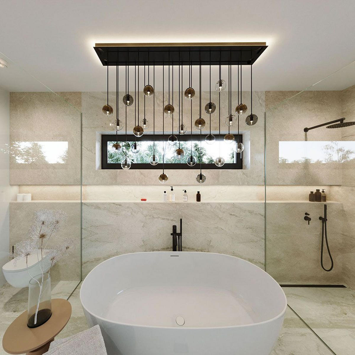 LED-STREIFEN AuraLine 5m Mini COB 10w/m 800lm/m CRI 90 3000K - Weiß/Braun, Metall (500/1/1cm) - s.luce