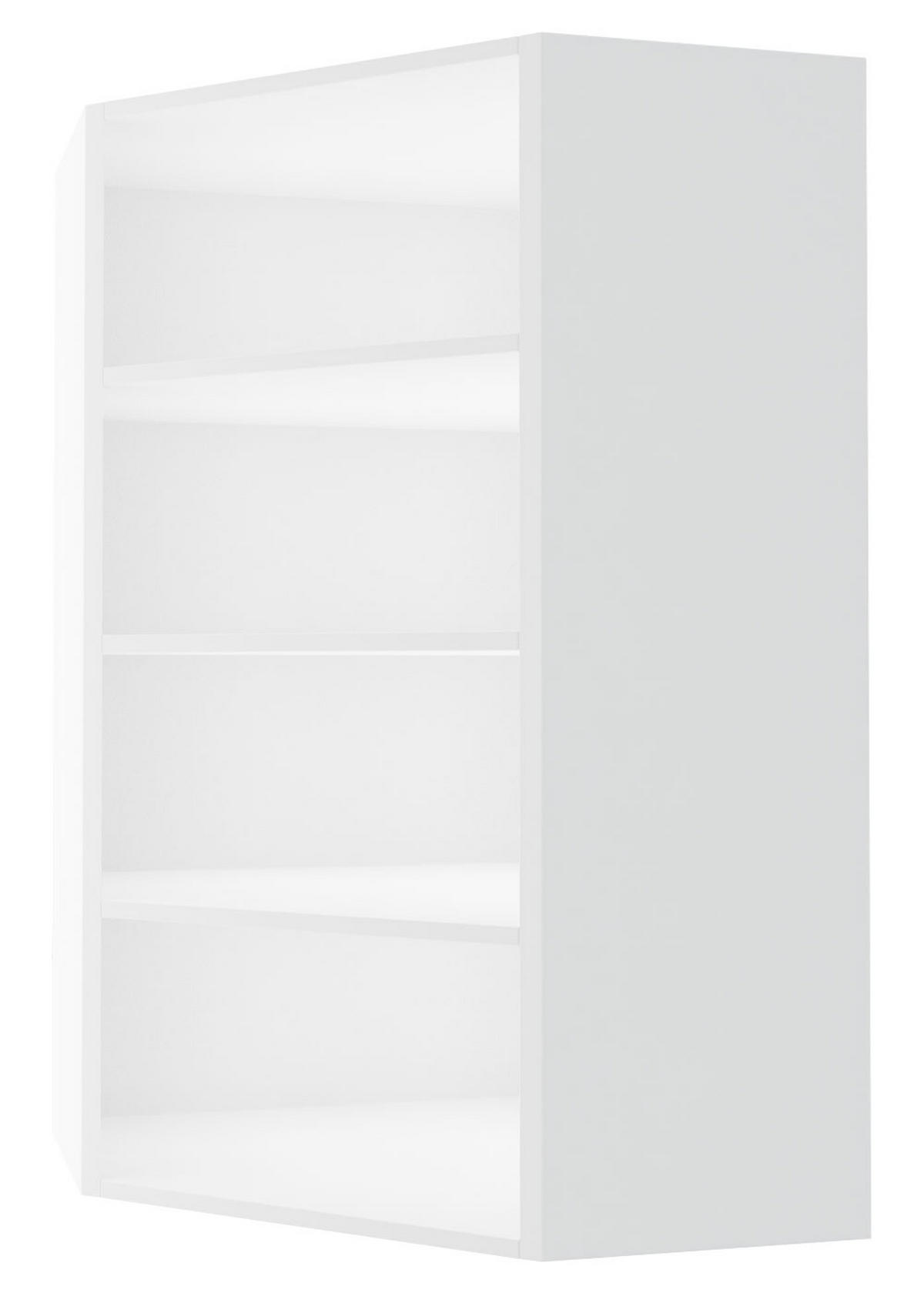 ECKHÄNGESCHRANK Brerra RAL 9001 creme Hochglanz / Weiß Matt 60 / 60 / 96cm - Creme/Weiß, Holz/Holzwerkstoff (60/96/60cm) - Feldmann-Wohnen