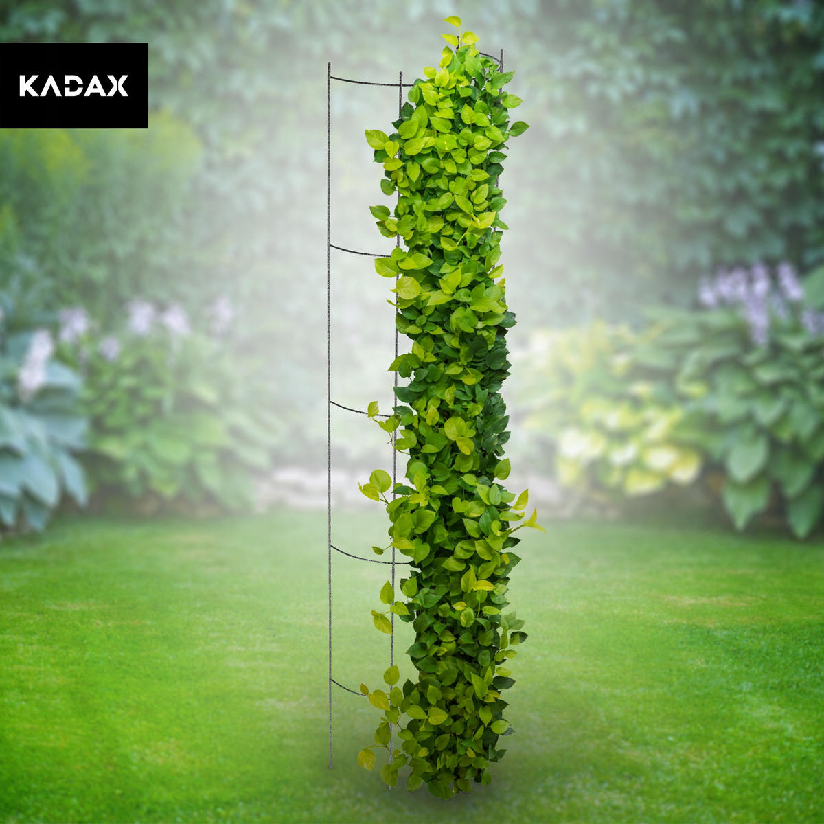 GARTENPERGOLA für Blumen, 28 x 120 cm, schwarz - Schwarz, Metall (28/120cm) - KADAX