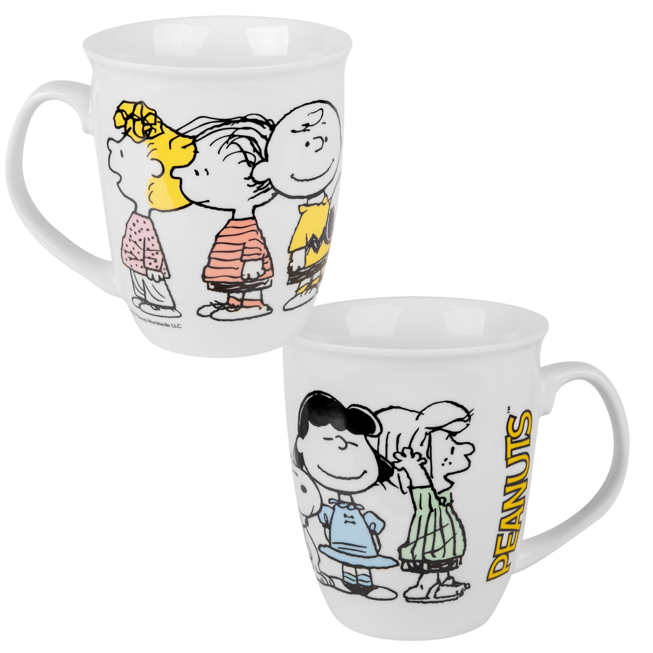 KAFFEEBECHER The Peanuts Family Snoopy Weiß 280 ml - Weiß, Keramik (0.28L) - United Labels