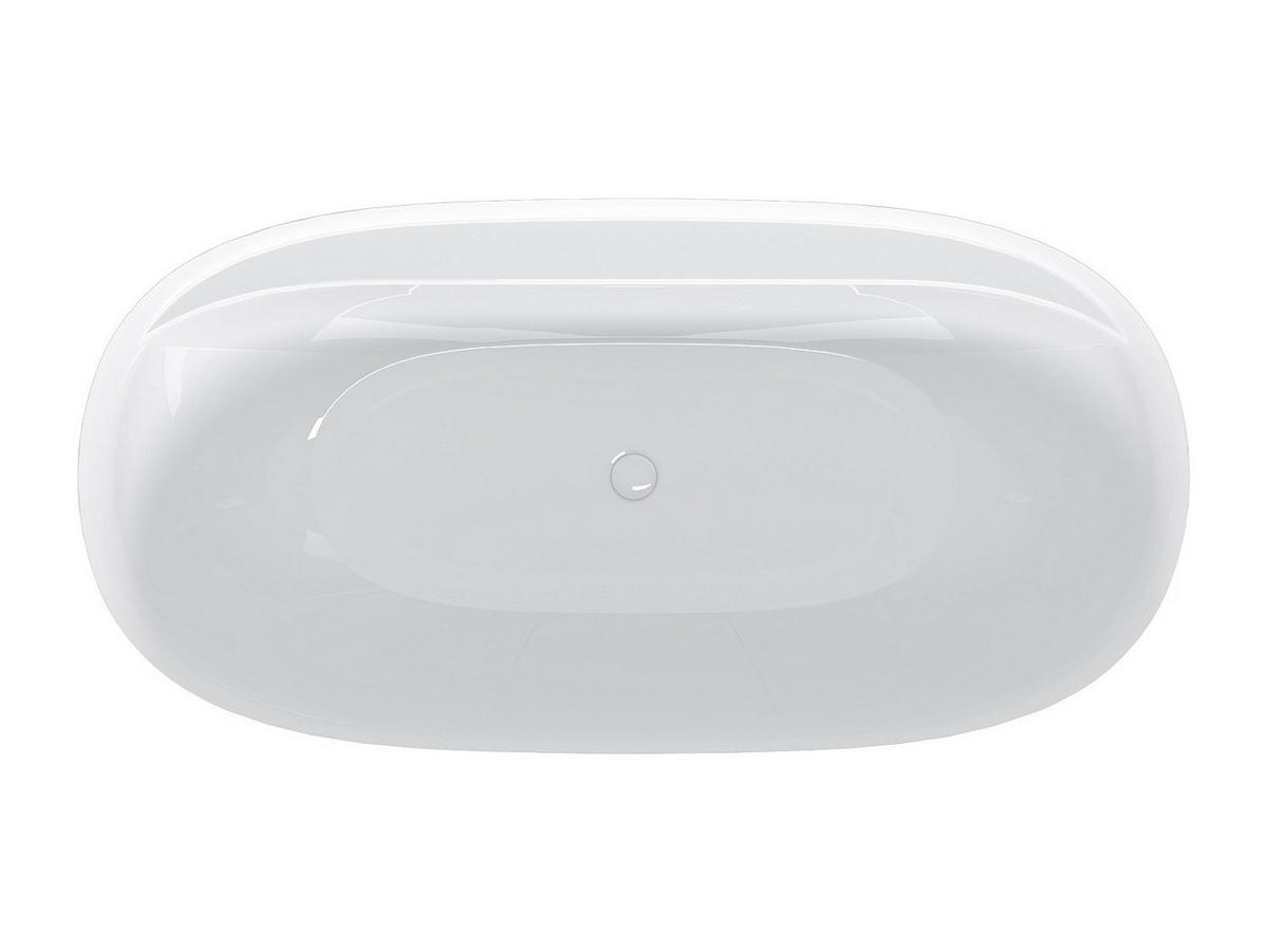 FREISTEHENDE Badewanne - 160 cm x 80 cm - acryl - weiß Forimi - Weiß, Kunststoff (160/60/80cm) - Vente-Unique