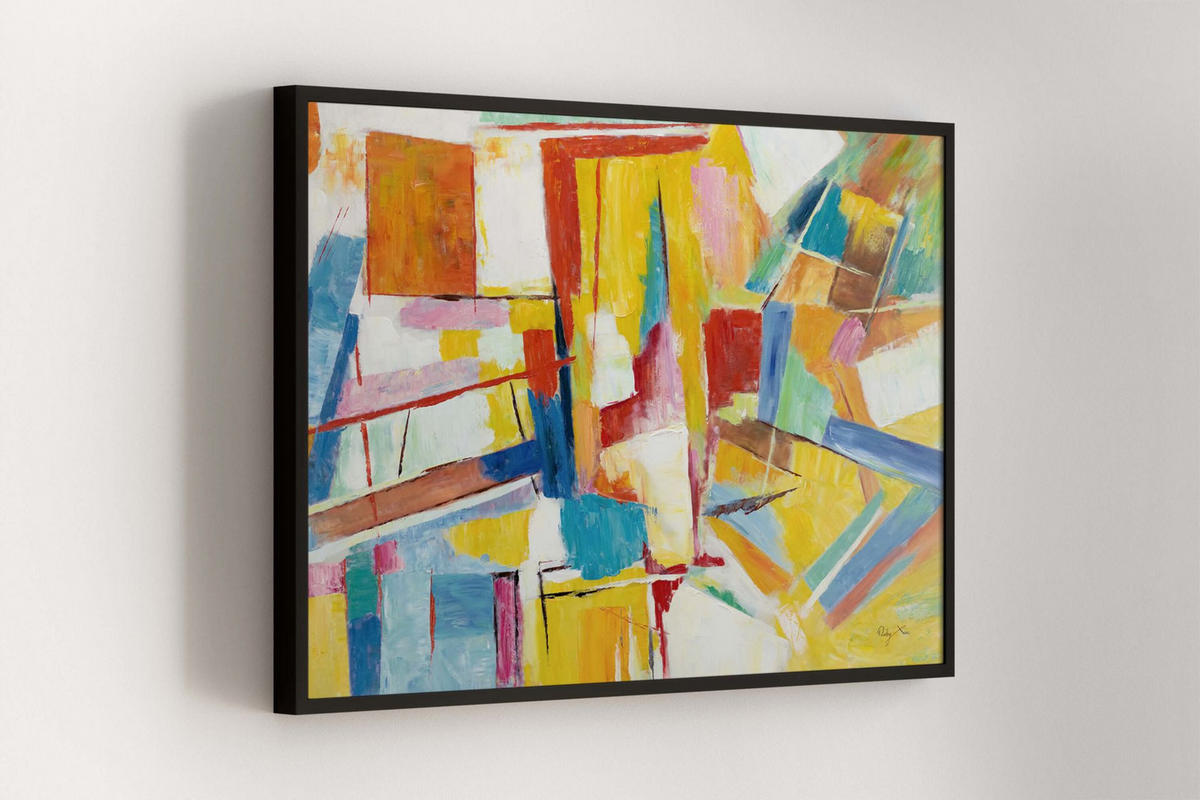 OLEJOMAĽBA 120/80 cm, Zvieratá - viacfarebná, drevo/textil (120/80cm) - KUNSTLOFT
