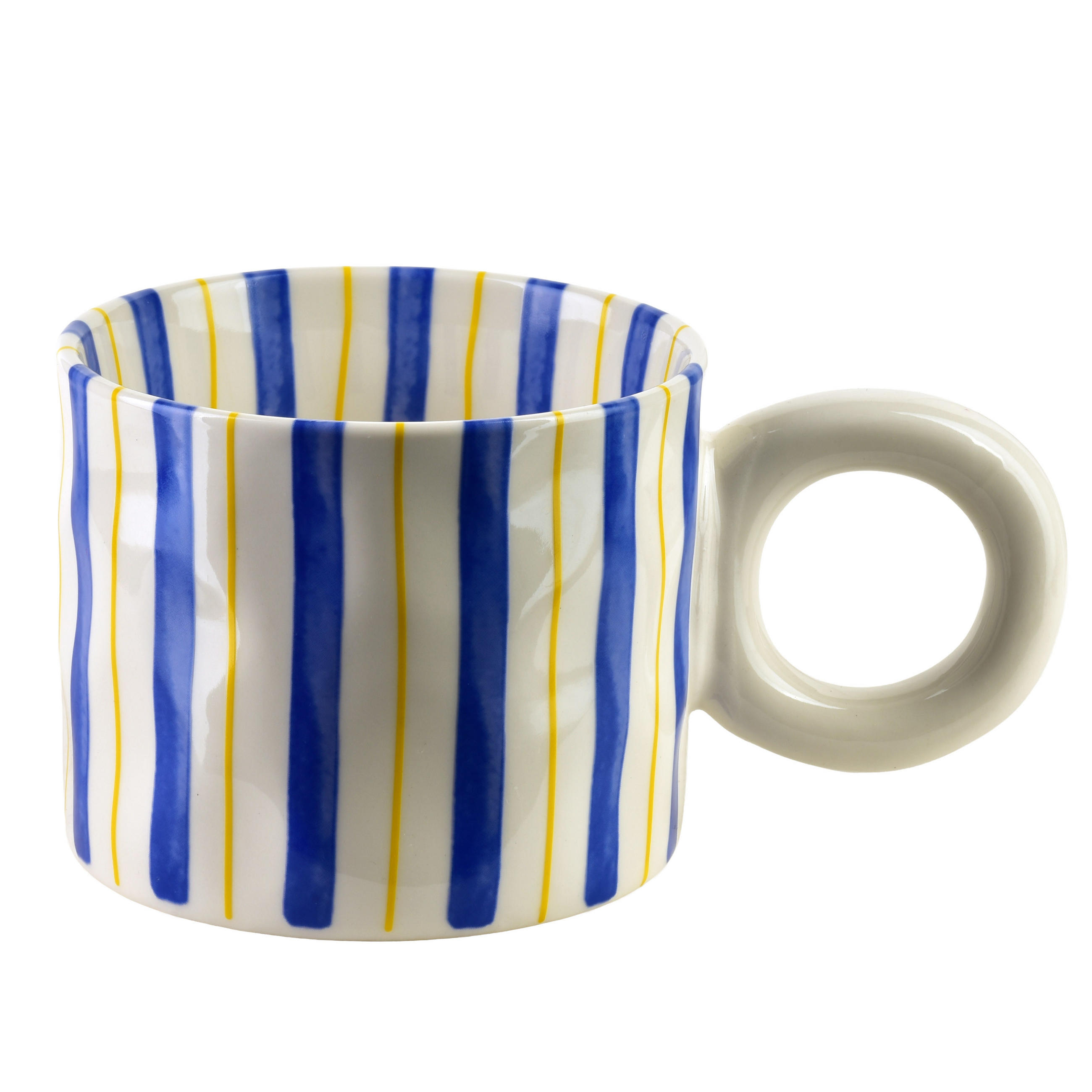 BECHER Rodi blau 10/15.5/8 cm Porzellan - Blau, Keramik (0.38L) - Mondex