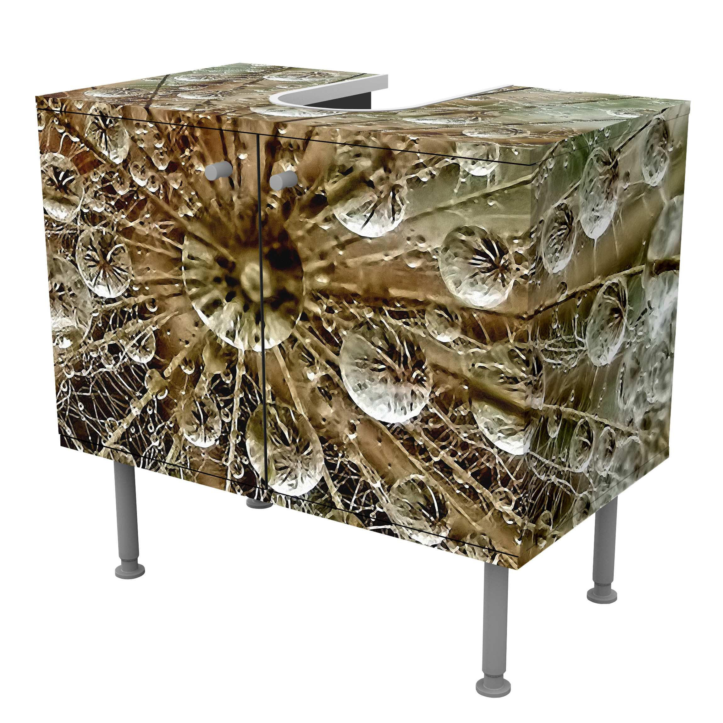 WASCHBECKENUNTERSCHRANK Pusteblume im Herbst 60/55/35 cm - Beige, Holzwerkstoff (60/55/35cm) - Bilderwelten