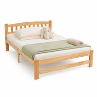 FUTONBETT 140/200 cm in Natur mit Kopfteil und Lattenrost - Naturfarben, Holzwerkstoff (140/200cm) - STILVORA
