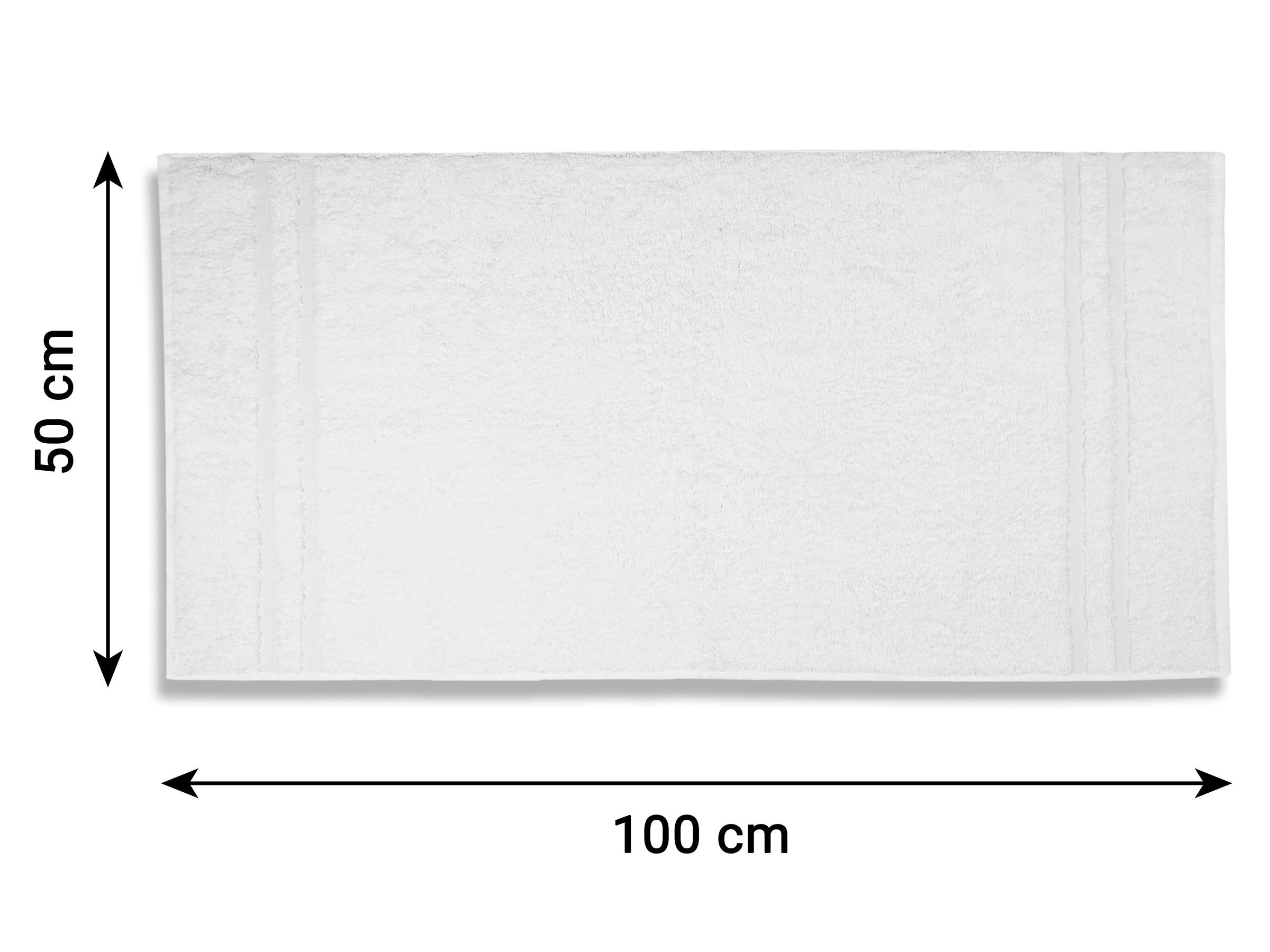 HANDTÜCHER, 10er-Set, 50x100 cm, 100% Baumwolle, Weiß - Weiß, Textil (50/100cm) - Zollner