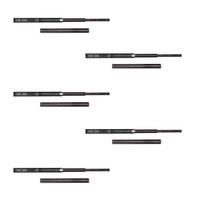KUGELFÜHRUNGEN Höhe 45mm, Tiefe 500mm, Vollauszug, Schwarz 5er-set - Schwarz, Metall (13/6/55cm) - EMUCA