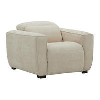 RELAXSESSEL elektrisch - Stoff - Beige - LAGUNDI - Beige, Textil (114/70/108cm) - Vente-Unique