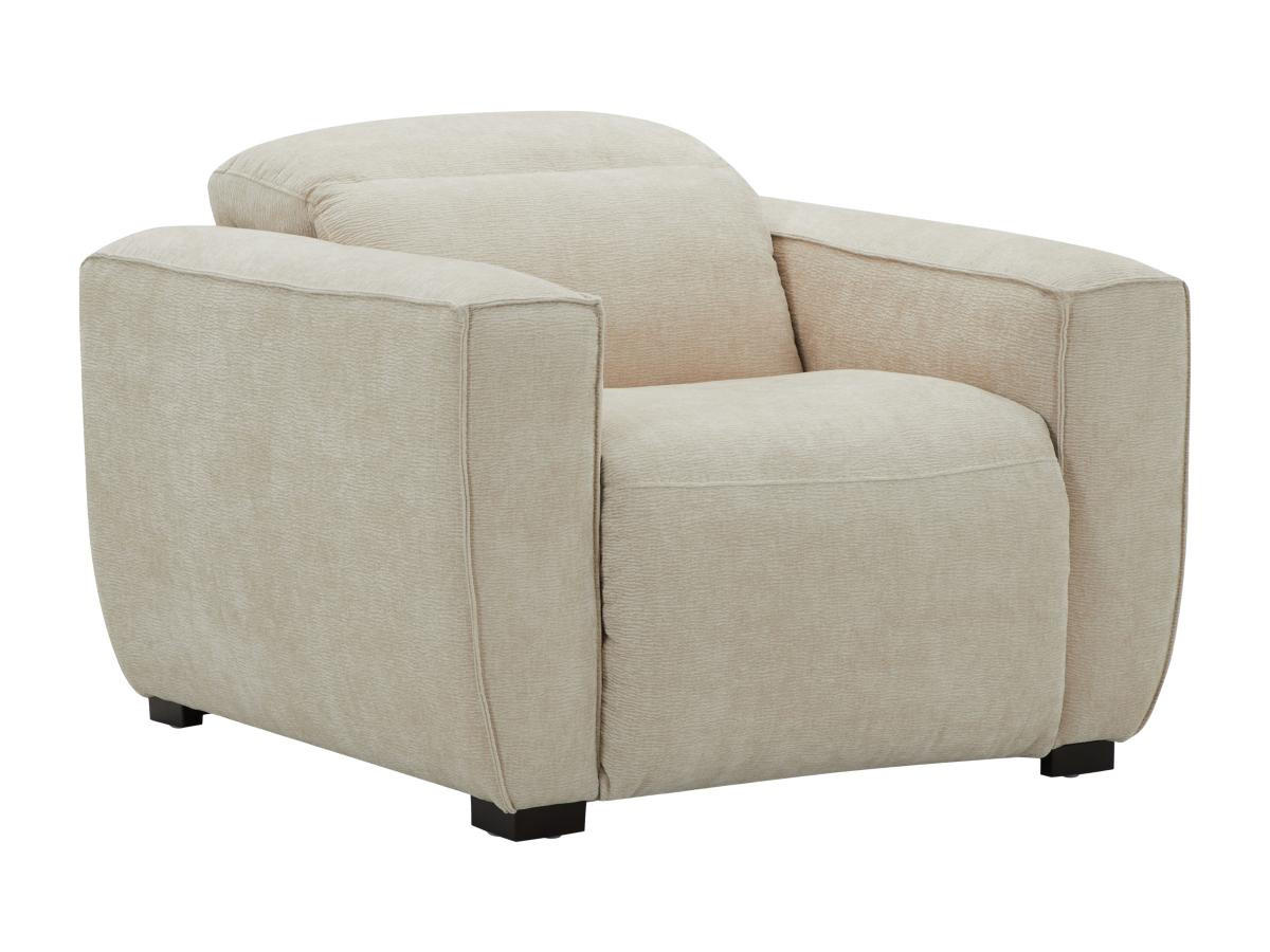 RELAXSESSEL elektrisch - Stoff - Beige - LAGUNDI - Beige, Textil (114/70/108cm) - Vente-Unique