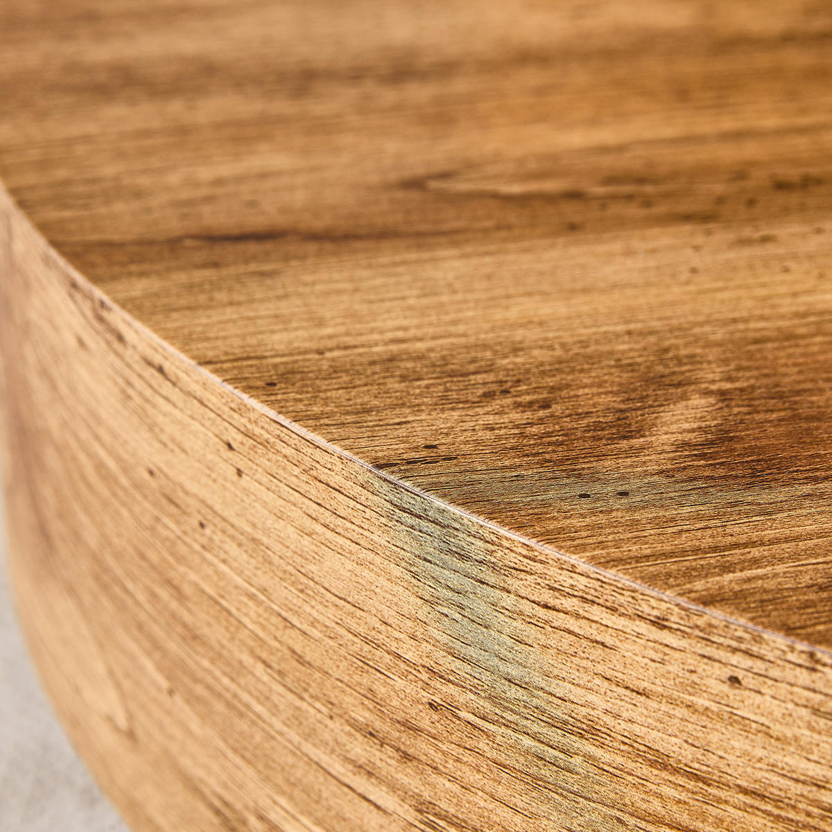 COUCHTISCH in Schwarz und Naturfarbe Wohnzimmertisch mit Holzoptik für Wohnzimmer, B70/T70/H35.5 cm - Schwarz/Naturfarben, Holzwerkstoff/Metall (70/70/35.5cm) - STILVORA