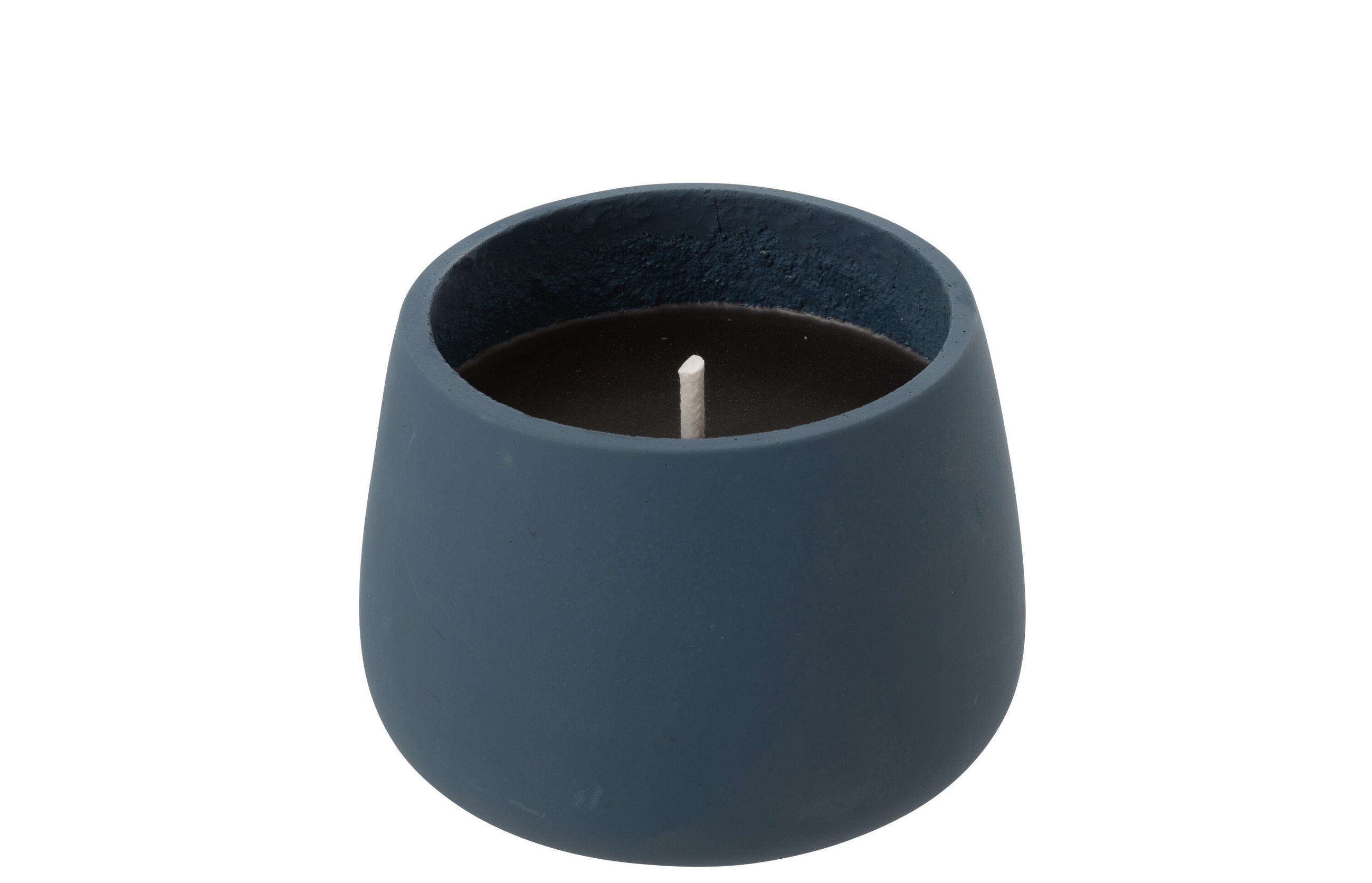 KERZEN KYRA - Zement - Blau - M - 31 Std. - Blau, Stein (18/13.5cm) - J-Line