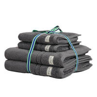 HANDTUCH Unisex Premium Towel Grau 4er Pack Baumwolle - Grau, Textil (70/50cm) - GANT