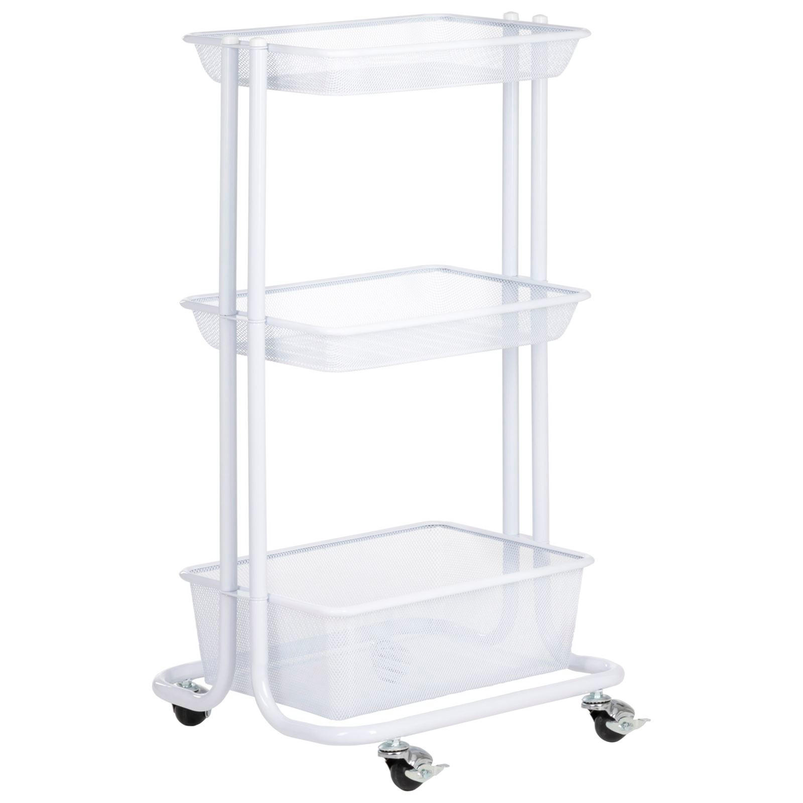 KÜCHENWAGEN VALIENTE - Weiß, Metall (43/79/34cm) - IDIMEX