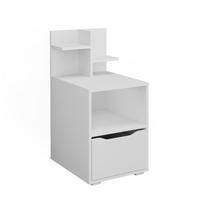 NACHTTISCH Ruben Weiß 40 x 82.2 cm mit Schublade - Weiß, Holzwerkstoff (40/82.2/48cm) - Vicco