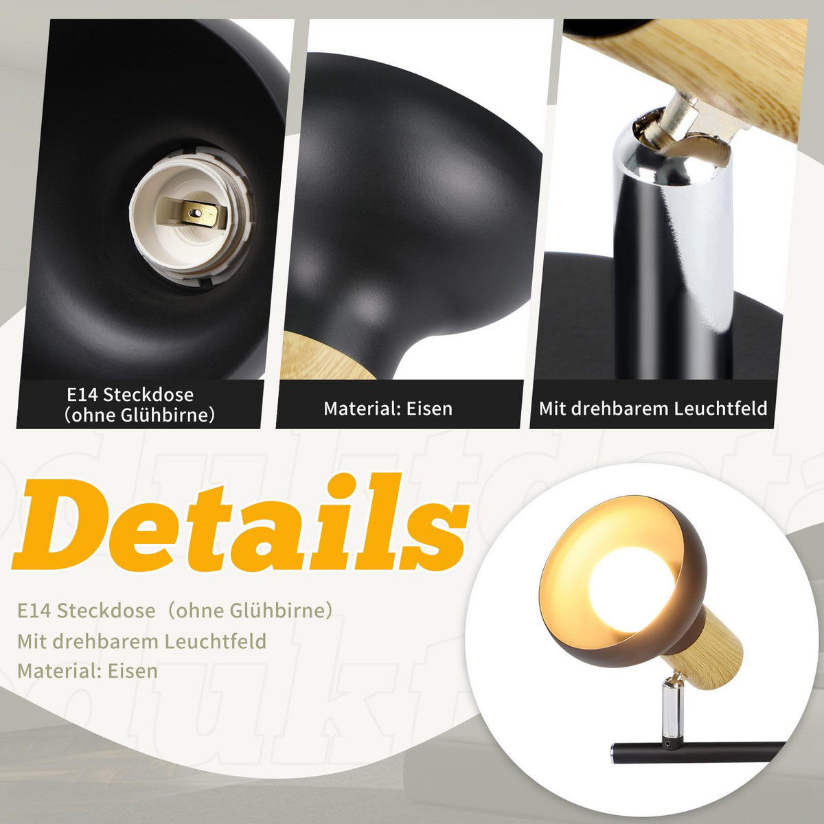 DECKENLEUCHTE Leyva 41.2/11/15.5cm - Schwarz, Metall (41.2/11/15.5cm) - Nettlife