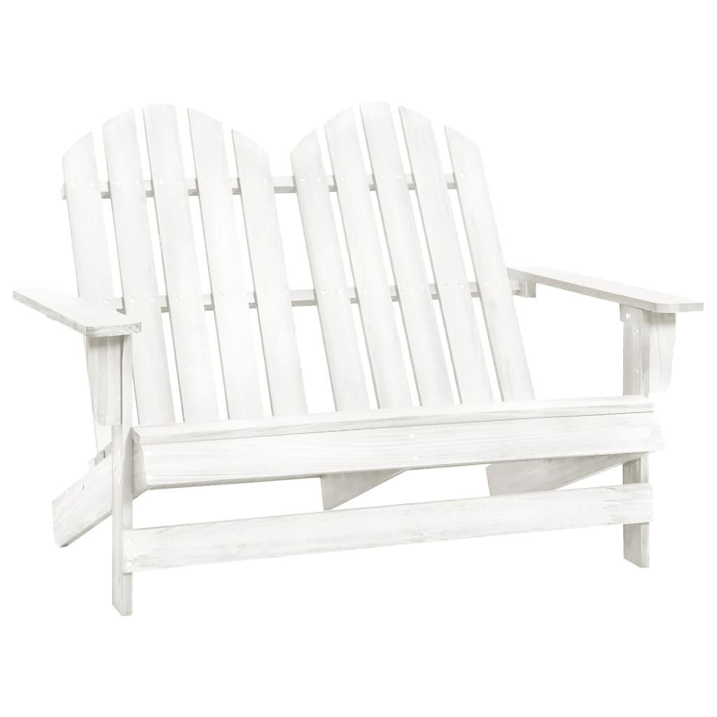 furnicato 2-Sitzer Weiß 100x89.5x85.5 cm
