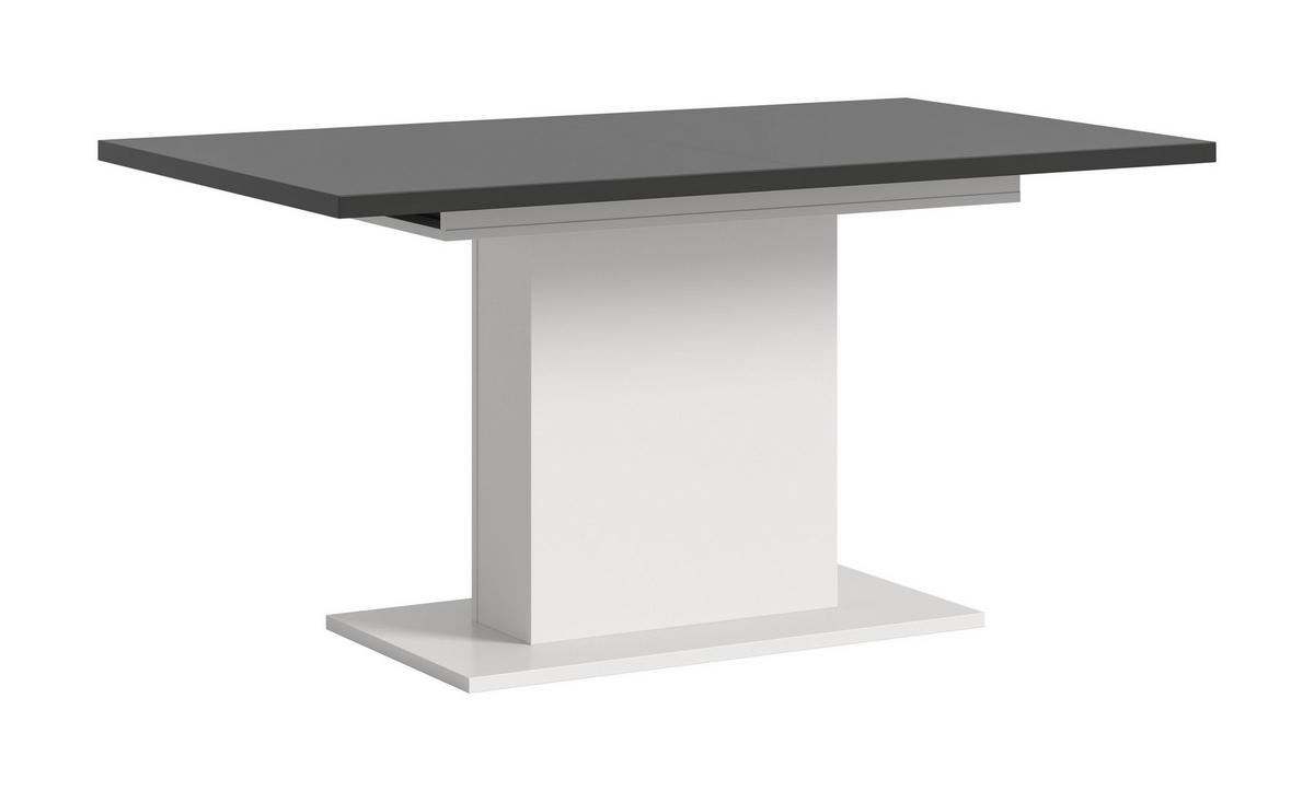 ESSTISCH MOTION (B/H/T: ca. 150/76/90 cm) in Weiß/grau - Weiß, Holzwerkstoff (90/150/76cm)