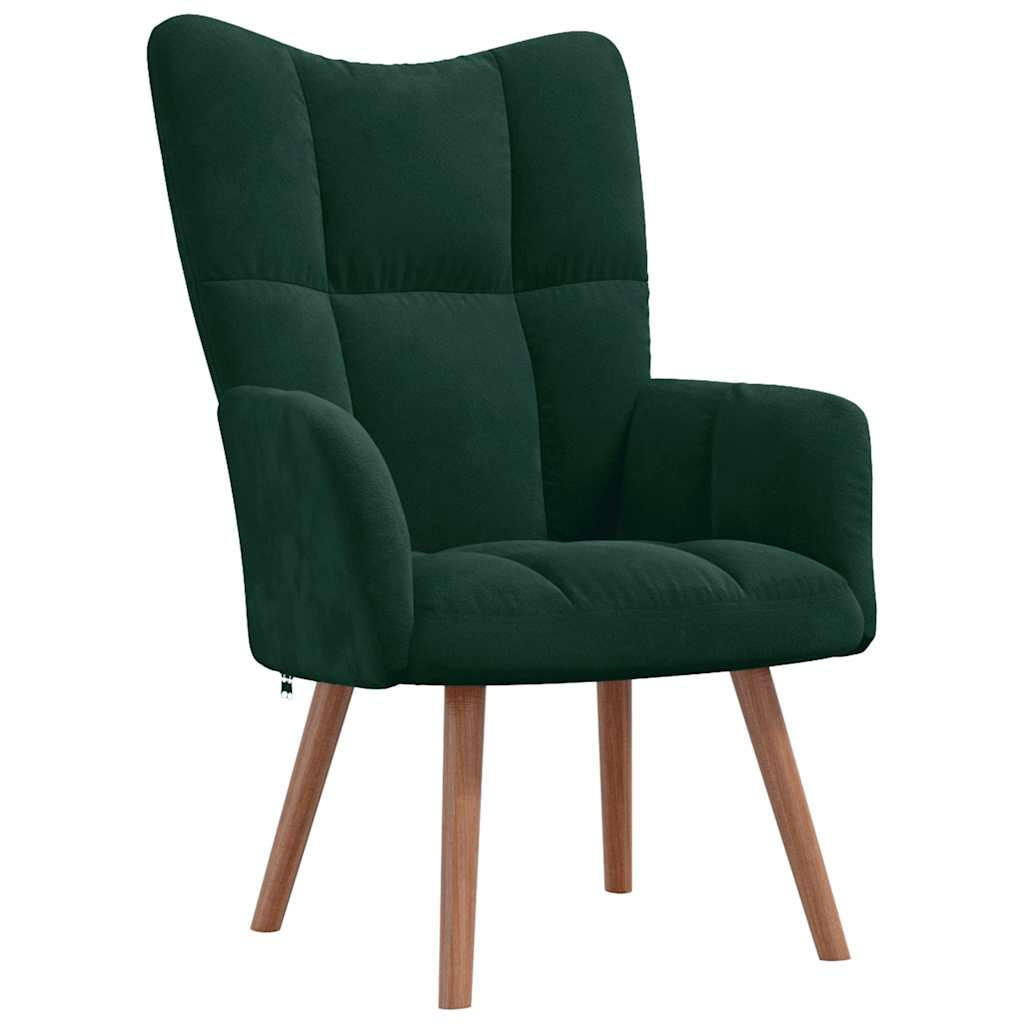 vidaXL Sessel Dunkelgrün 61.5x95.5x69 cm