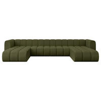 WOHNLANDSCHAFT modulares Sofa Joren-U2 - 410x177x70 cm Grün - Grün, Holzwerkstoff/Textil (410/70/177cm) - ALTDECOR