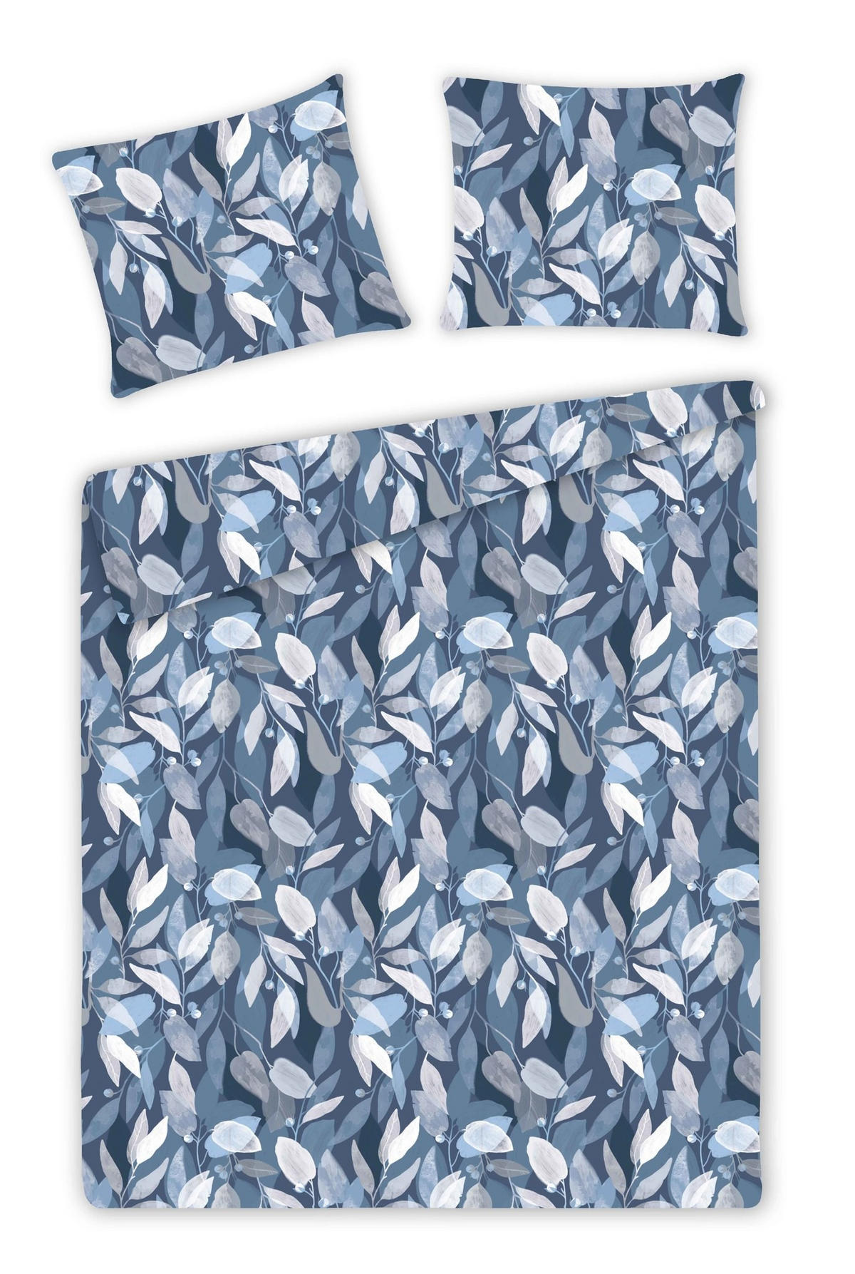 BETTWÄSCHE Azurella - Dunkelblau, Textil (200/220cm) - home&you