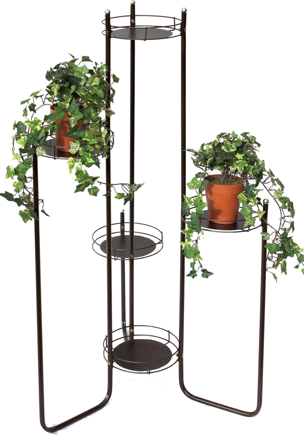 BLUMENTREPPE Metall Braun 102 cm  Art.4A - Kupferfarben, Metall (58/102/58cm) - DanDiBo