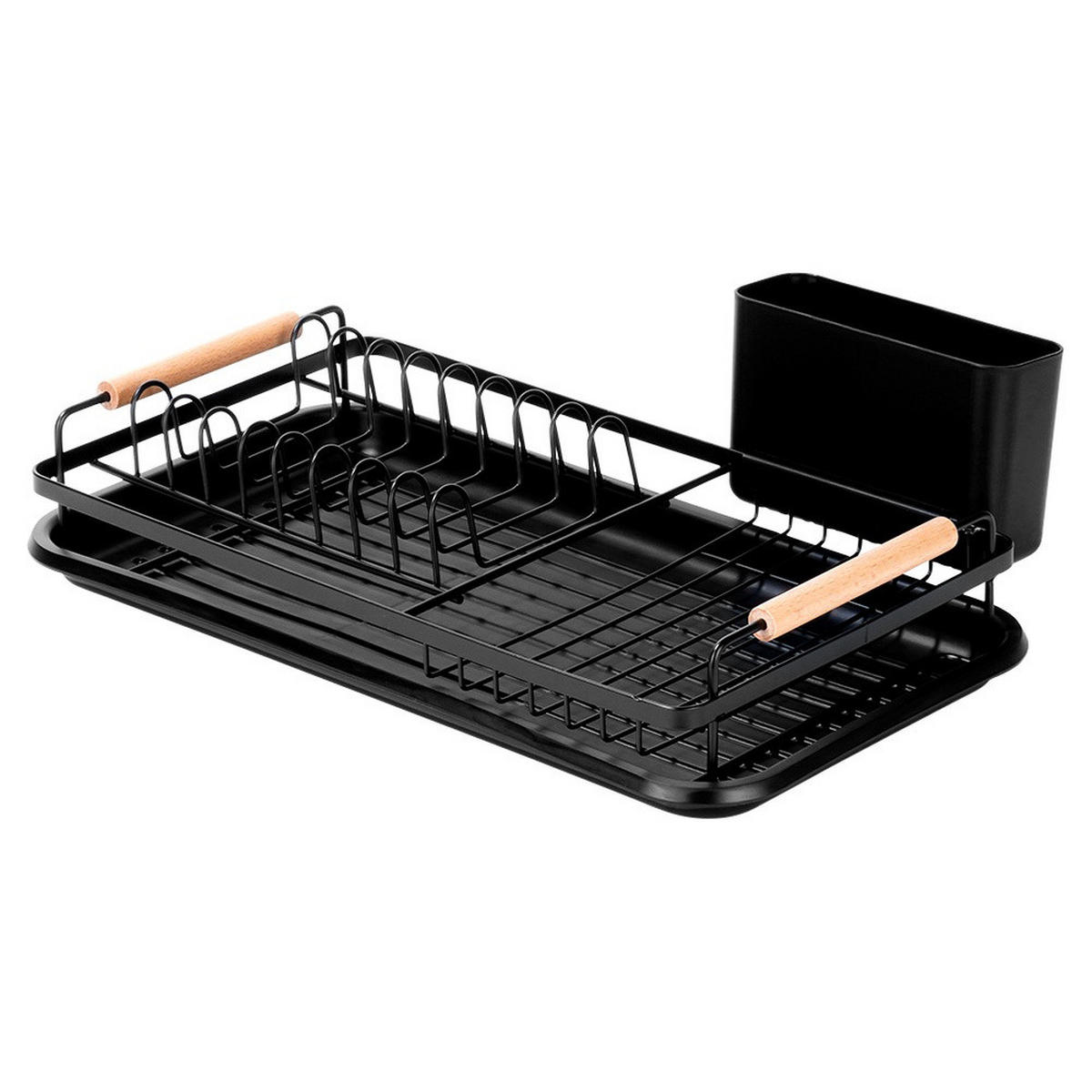 GESCHIRRTROCKNER Radka Schwarzer 43x23,5x9,5 cm - Schwarz, Metall (43/13/23.5cm) - Orion 