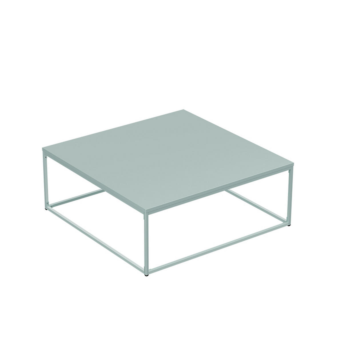 COUCHTISCH 120 cm, Salbeigrün - Grün, Metall (90/90/35cm) - Oviala