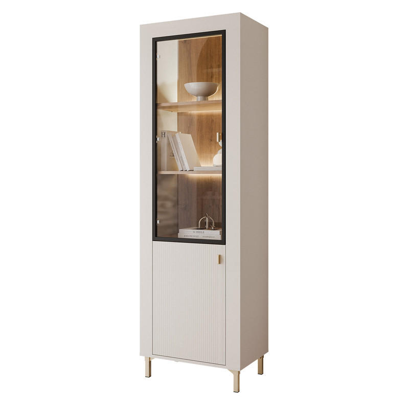 Idohome Vitrine Kaschmir 60x194x40 cm